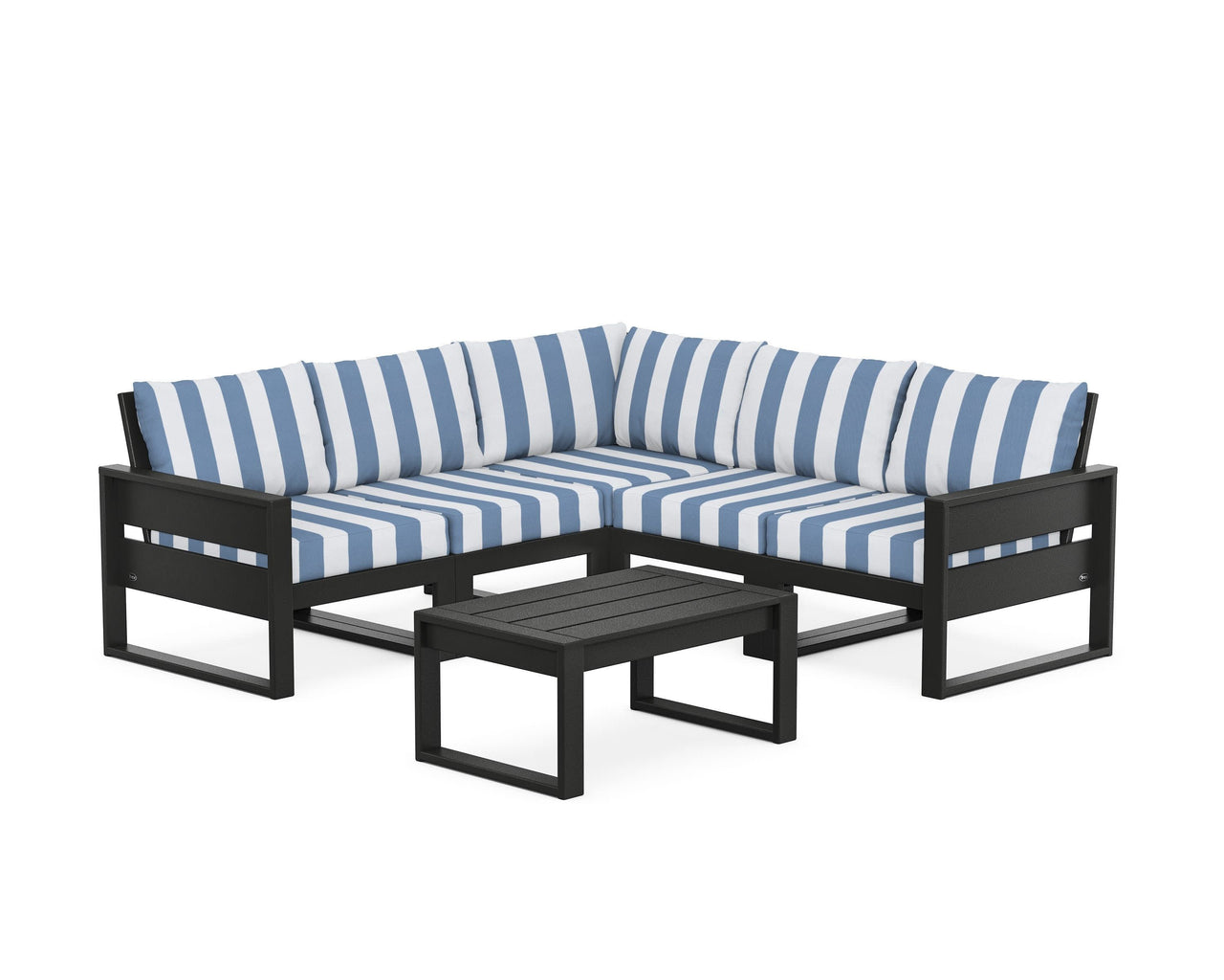 Trex Eastport 6-Piece Deep Seating Sectional + Coffee Table Set