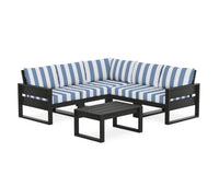 Thumbnail for Trex Eastport 6-Piece Deep Seating Sectional + Coffee Table Set