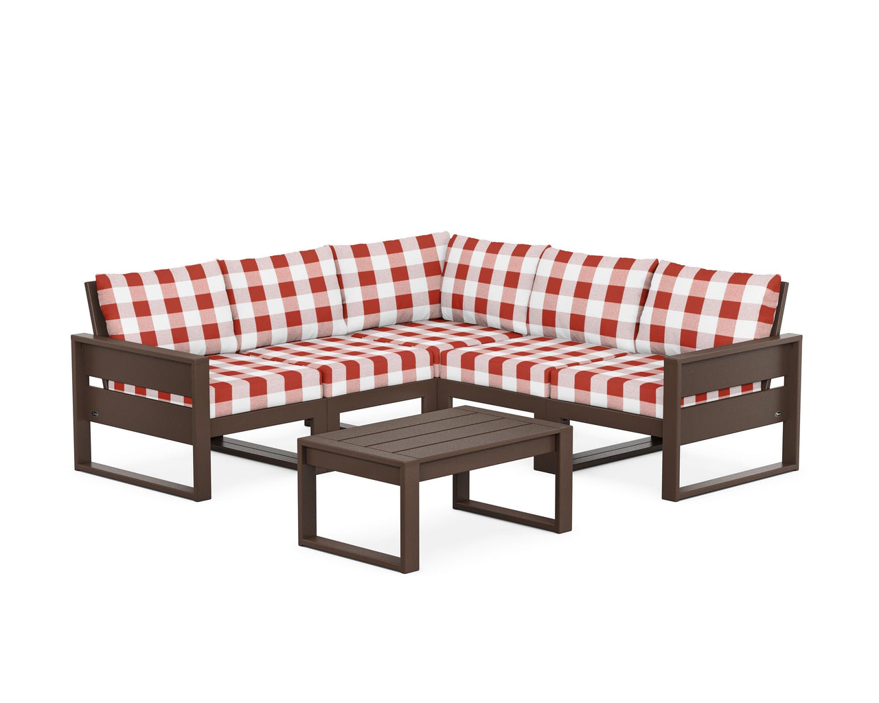 Trex Eastport 6-Piece Deep Seating Sectional + Coffee Table Set