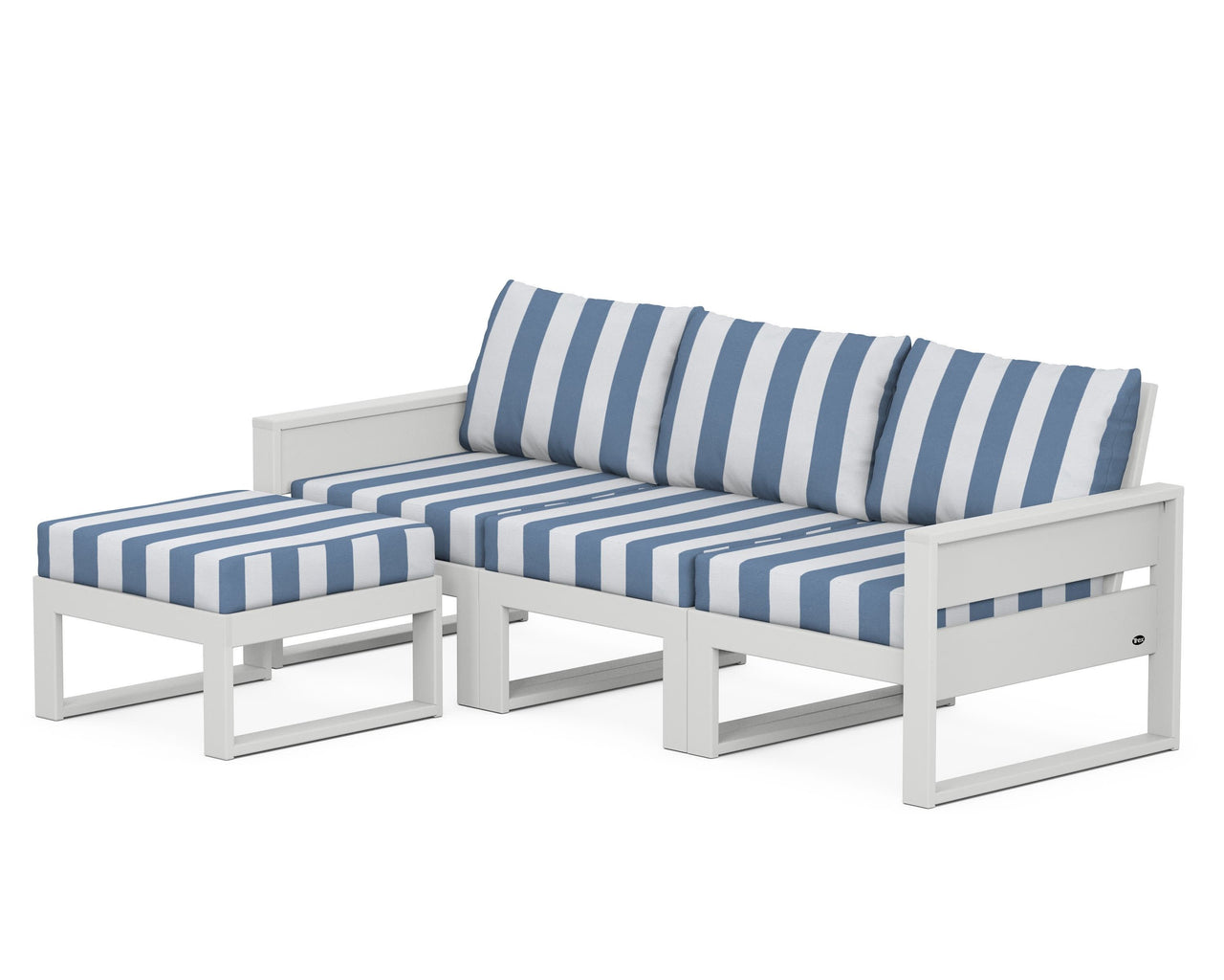 Trex Eastport 4- Piece Sectional with Ottoman