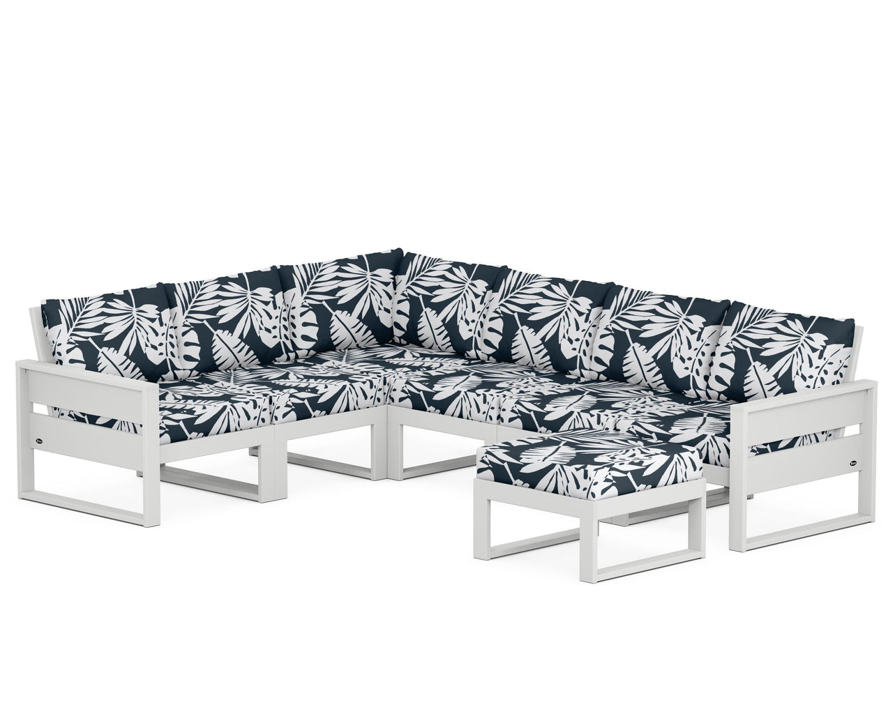 Trex Eastport 6-Piece Sectional with Ottoman