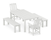 Thumbnail for Trex Yacht Club 5-Piece Parsons Dining Set with Benches