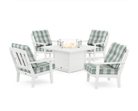 Thumbnail for Trex Cape Cod 5-Piece Deep Seating Set with Fire Pit Table