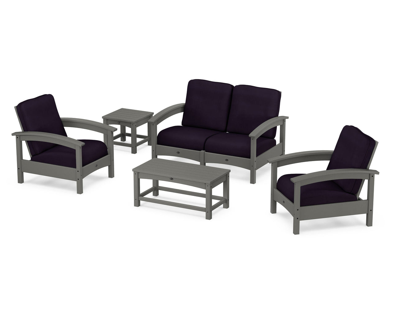 Trex Rockport Club 6-Piece Deep Seating Conversation Set