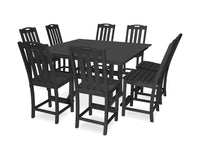 Thumbnail for Trex Yacht Club 9-Piece Farmhouse Trestle Side Chair Counter Set