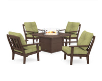 Thumbnail for Trex Cape Cod 5-Piece Deep Seating Set with Fire Pit Table