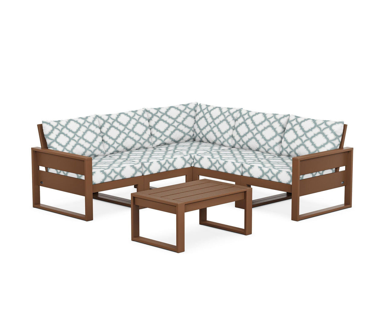 Trex Eastport 6-Piece Deep Seating Sectional + Coffee Table Set