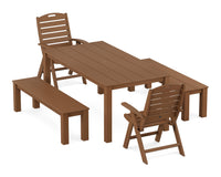 Thumbnail for Trex Yacht Club Highback Chair 5-Piece Parsons Dining Set with Benches