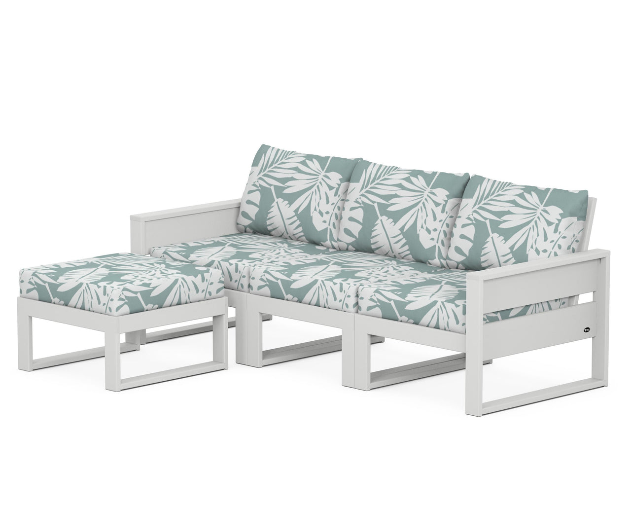Trex Eastport 4- Piece Sectional with Ottoman
