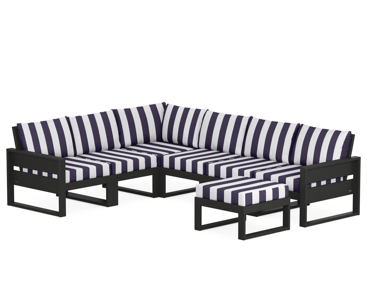 Trex Eastport 6-Piece Sectional with Ottoman