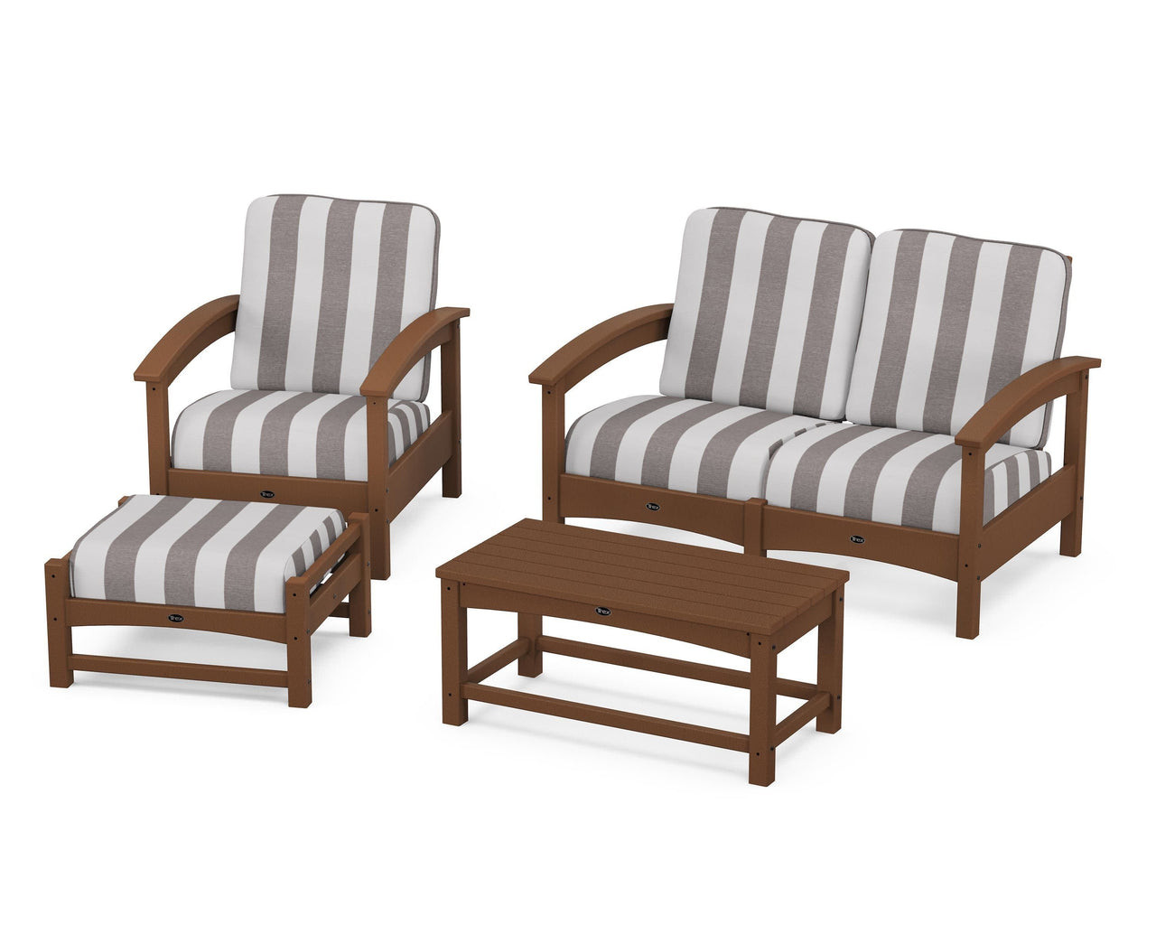 Trex Rockport 4-Piece Deep Seating Conversation Group
