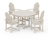 Thumbnail for Trex Cape Cod 5-Piece Round Dining Set - Sand Castle