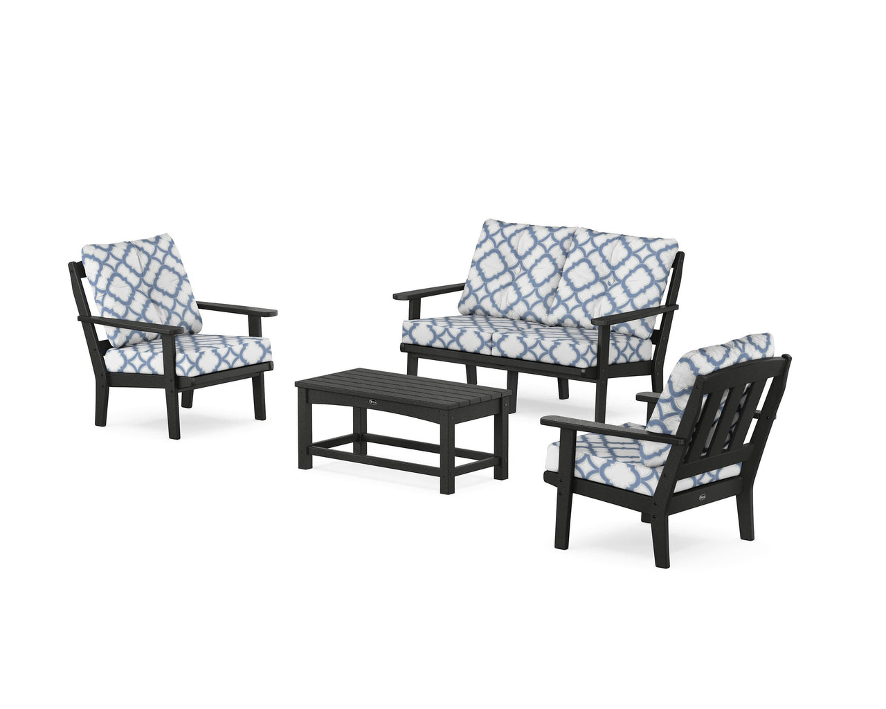 Trex Cape Cod 4-Piece Deep Seating Set with Loveseat