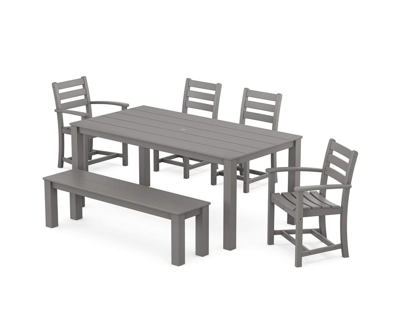 Trex Monterey Bay 6-Piece Parsons Dining Set with Bench