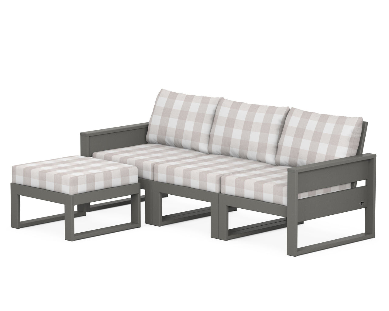 Trex Eastport 4- Piece Sectional with Ottoman