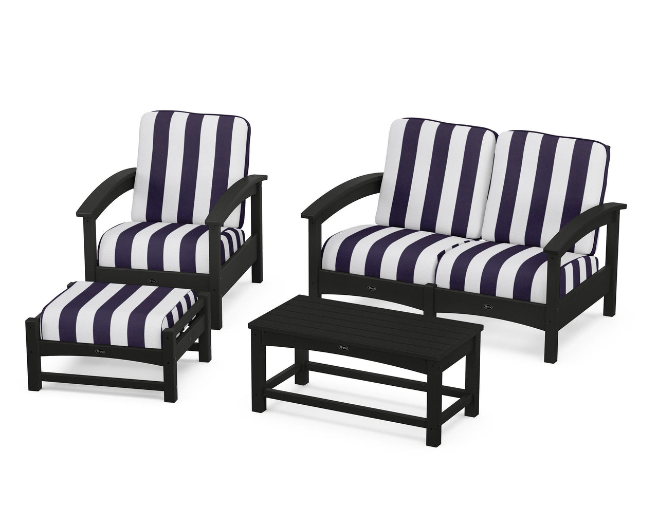 Trex Rockport 4-Piece Deep Seating Conversation Group