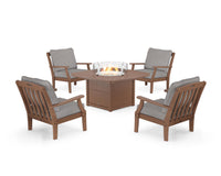 Thumbnail for Trex Yacht Club 5-Piece Deep Seating Set with Fire Pit Table