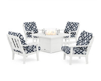 Thumbnail for Trex Cape Cod 5-Piece Deep Seating Set with Fire Pit Table
