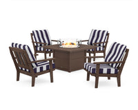 Thumbnail for Trex Cape Cod 5-Piece Deep Seating Set with Fire Pit Table