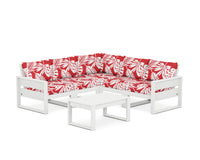 Thumbnail for Trex Eastport 6-Piece Deep Seating Sectional + Coffee Table Set