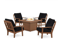 Thumbnail for Trex Cape Cod 5-Piece Deep Seating Set with Fire Pit Table