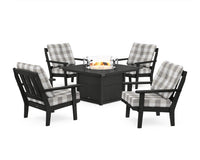Thumbnail for Trex Cape Cod 5-Piece Deep Seating Set with Fire Pit Table