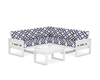 Thumbnail for Trex Eastport 6-Piece Deep Seating Sectional + Coffee Table Set