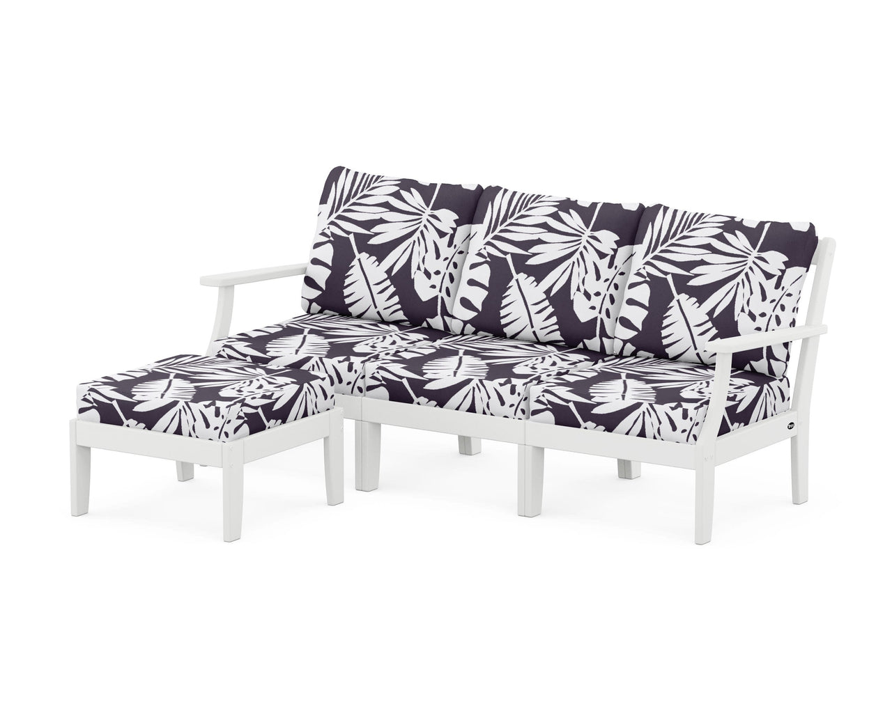 Trex Yacht Club Modular 4-Piece Deep Seating Set with Ottoman