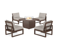 Thumbnail for Trex Eastport Modular 5-Piece Deep Seating Set with Yacht Club Fire Pit Table