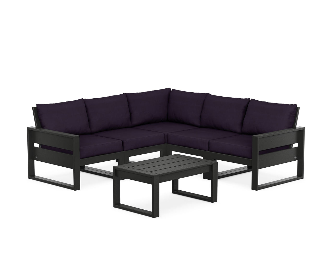Trex Eastport 6-Piece Deep Seating Sectional + Coffee Table Set