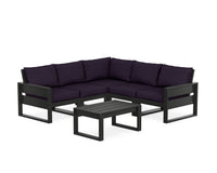 Thumbnail for Trex Eastport 6-Piece Deep Seating Sectional + Coffee Table Set
