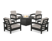 Thumbnail for Trex Rockport 5-Piece Deep Seating Set with Round Fire Pit Table