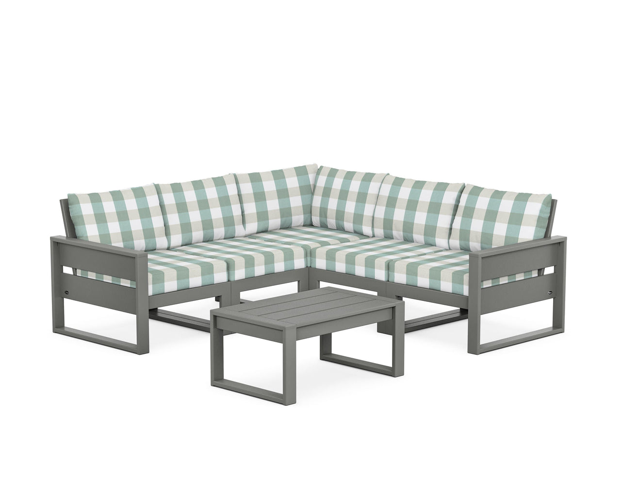 Trex Eastport 6-Piece Deep Seating Sectional + Coffee Table Set