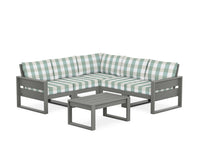 Thumbnail for Trex Eastport 6-Piece Deep Seating Sectional + Coffee Table Set