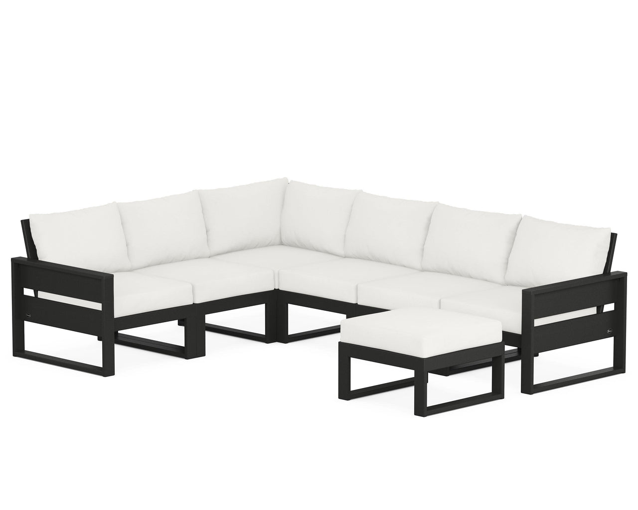 Trex Eastport 6-Piece Sectional with Ottoman