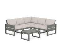 Thumbnail for Trex Eastport 6-Piece Deep Seating Sectional + Coffee Table Set