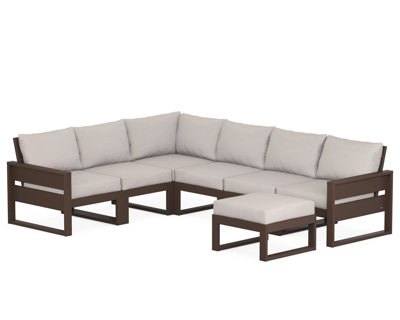 Trex Eastport 6-Piece Sectional with Ottoman