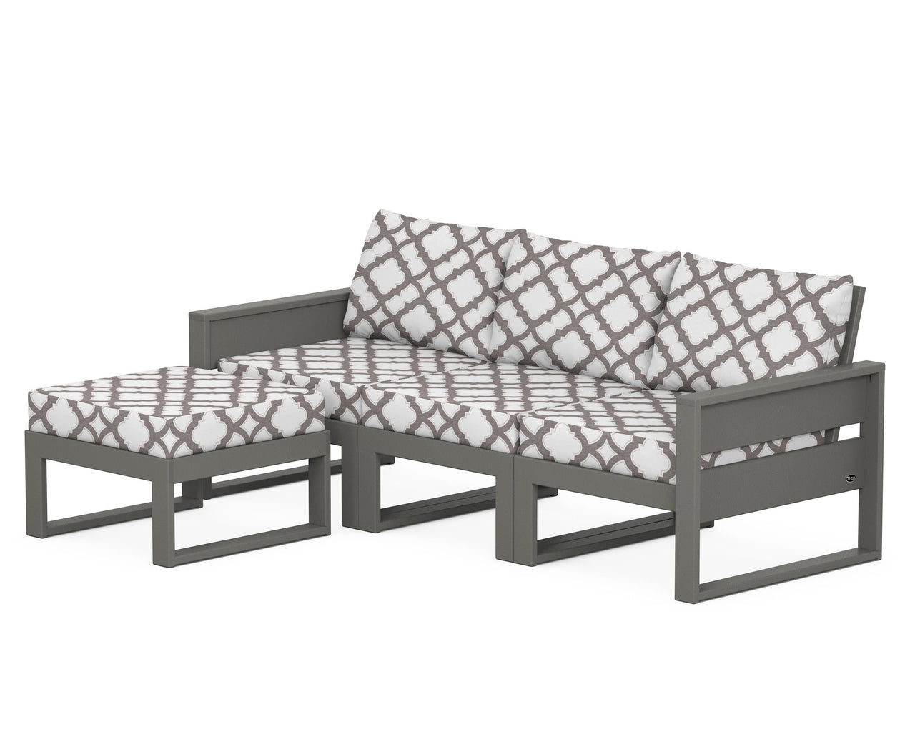Trex Eastport 4- Piece Sectional with Ottoman