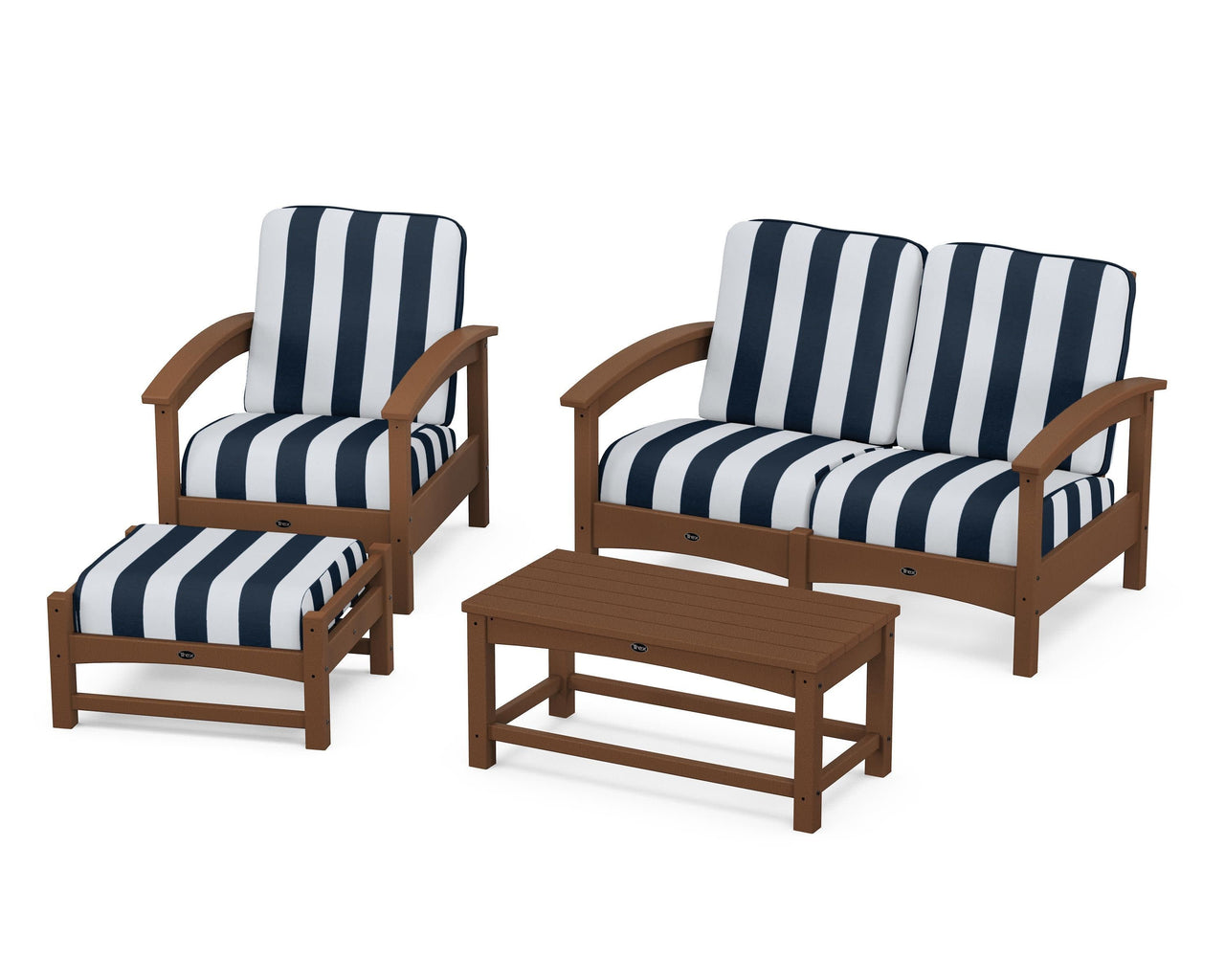 Trex Rockport 4-Piece Deep Seating Conversation Group