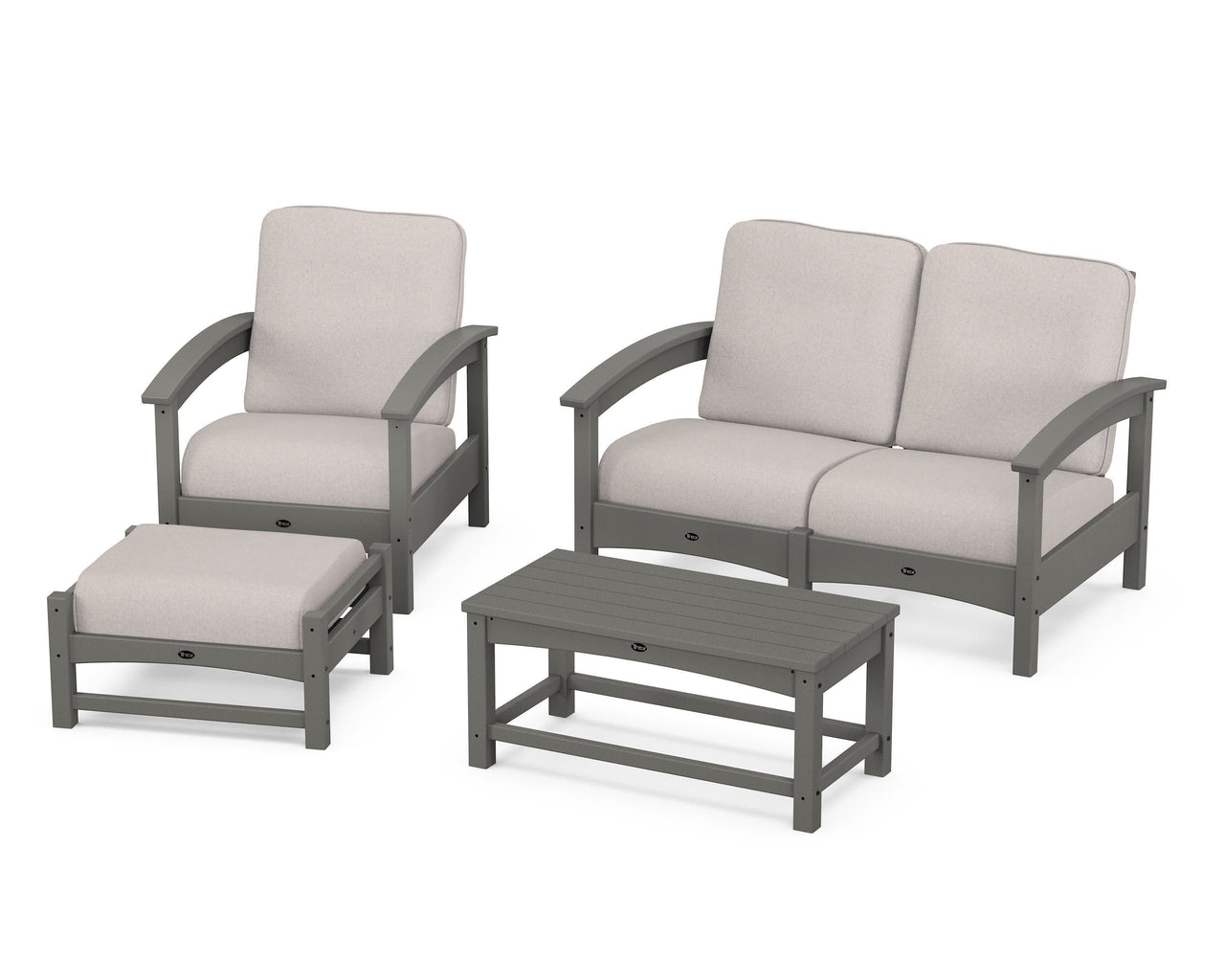 Trex Rockport 4-Piece Deep Seating Conversation Group