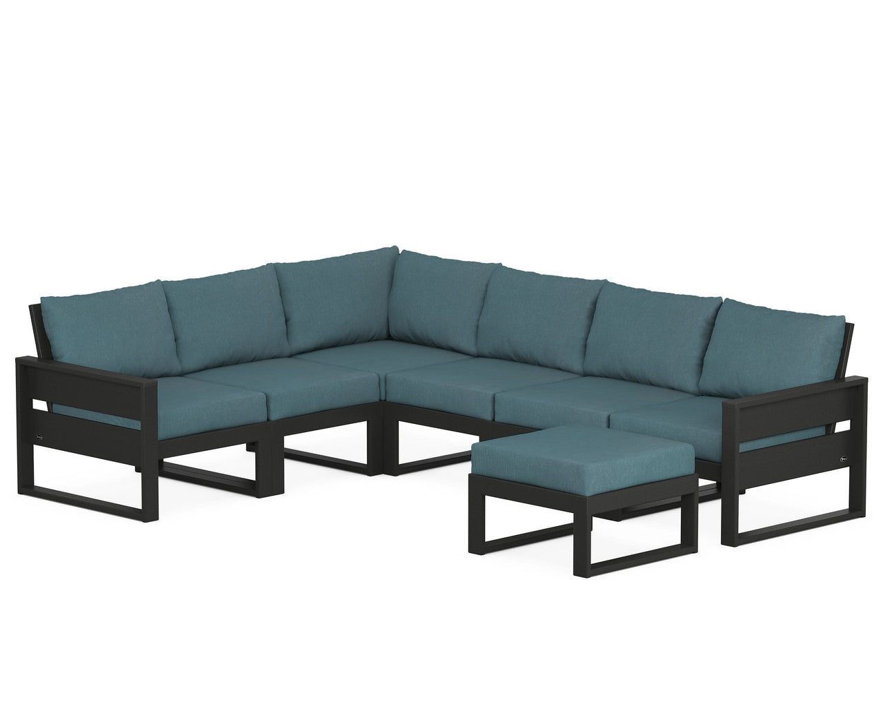 Trex Eastport 6-Piece Sectional with Ottoman