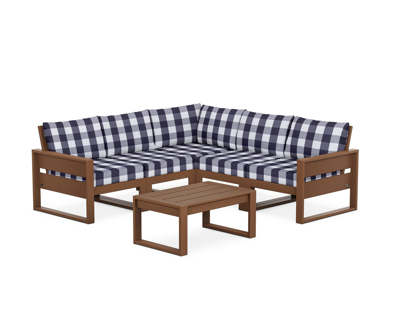 Trex Eastport 6-Piece Deep Seating Sectional + Coffee Table Set