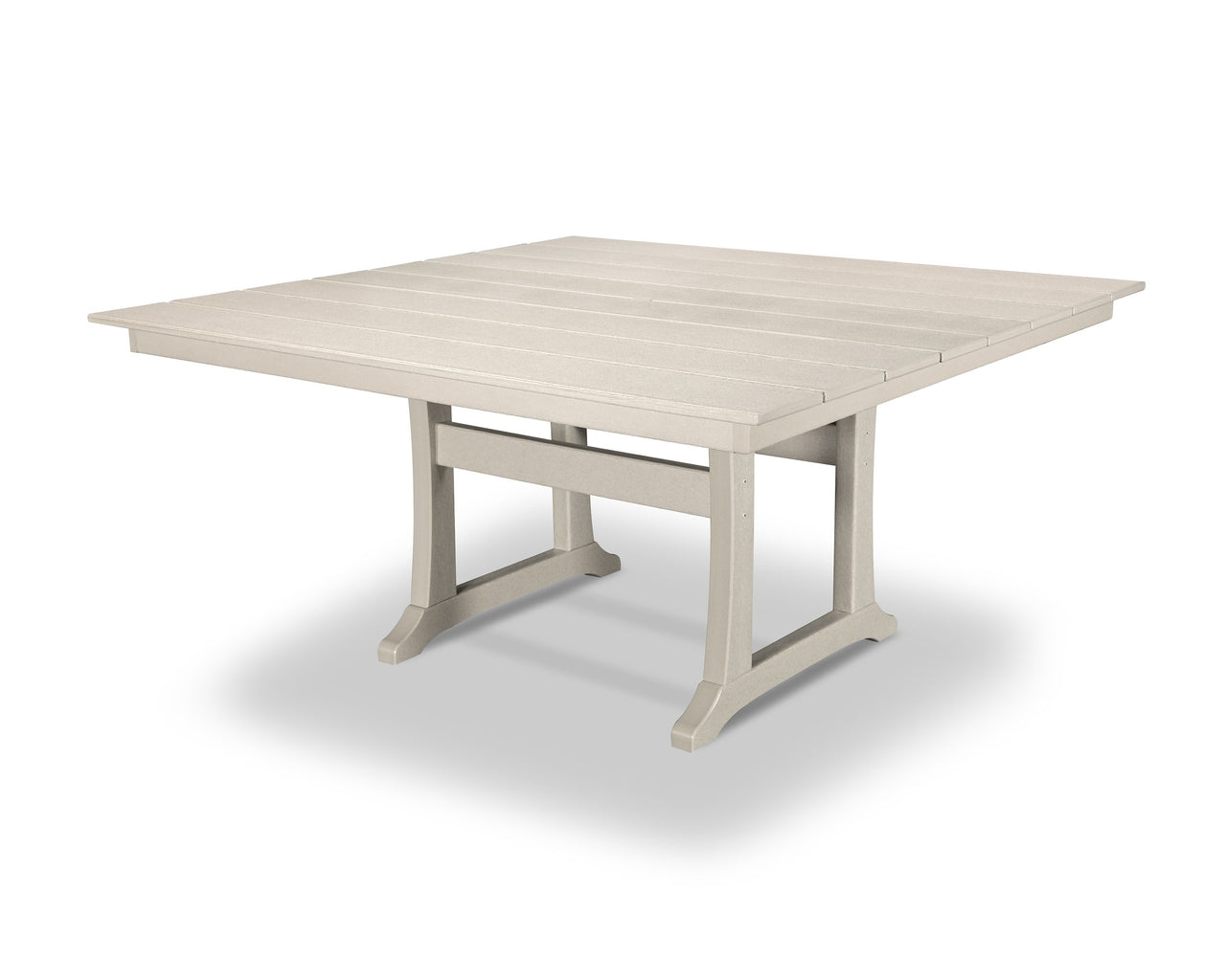 Trex Farmhouse Trestle 59" Dining Table - Sand Castle