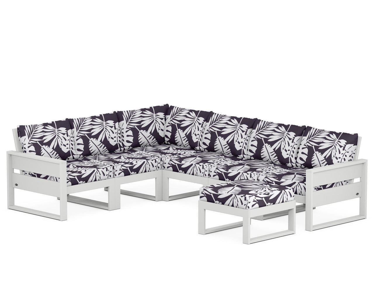 Trex Eastport 6-Piece Sectional with Ottoman