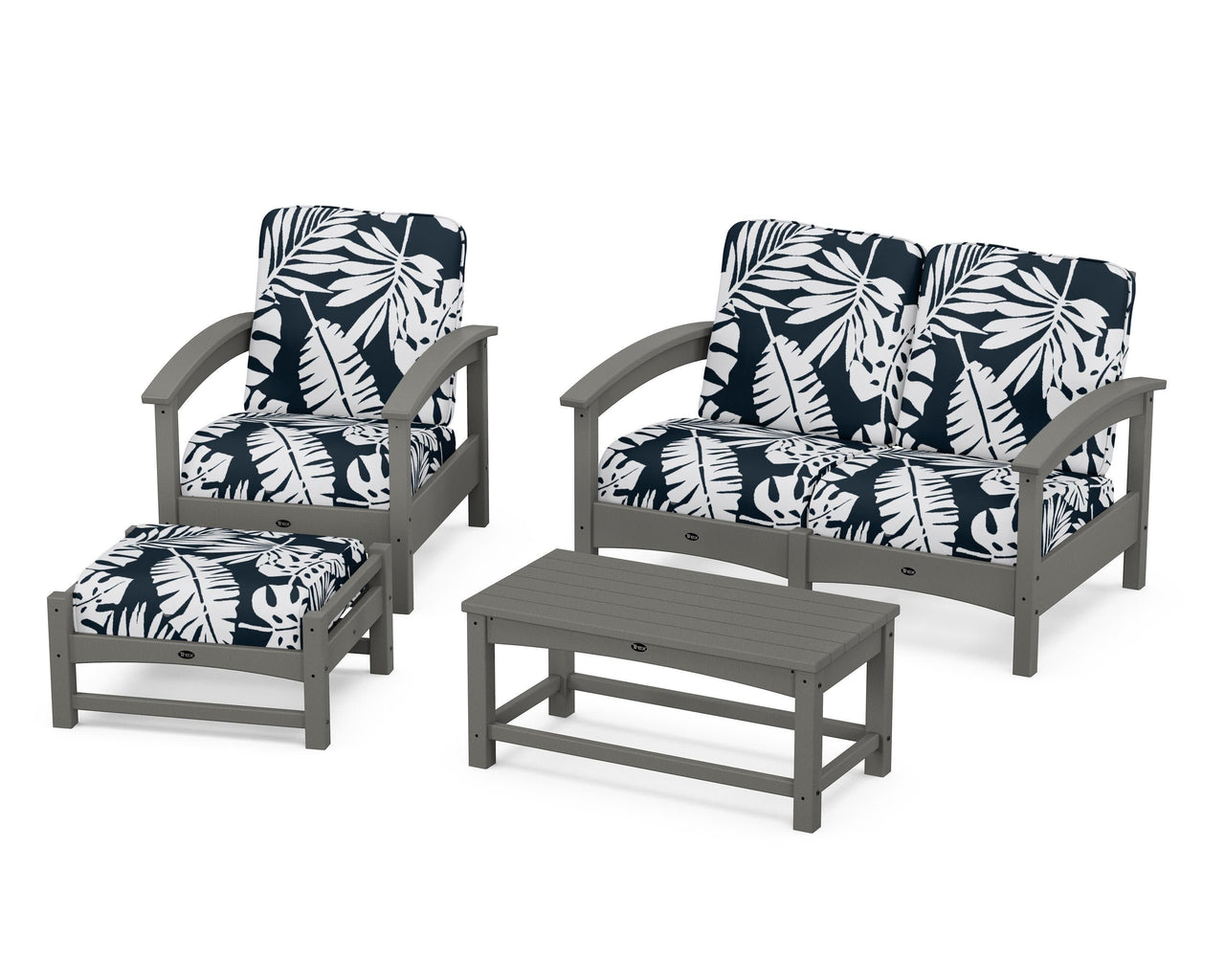 Trex Rockport 4-Piece Deep Seating Conversation Group