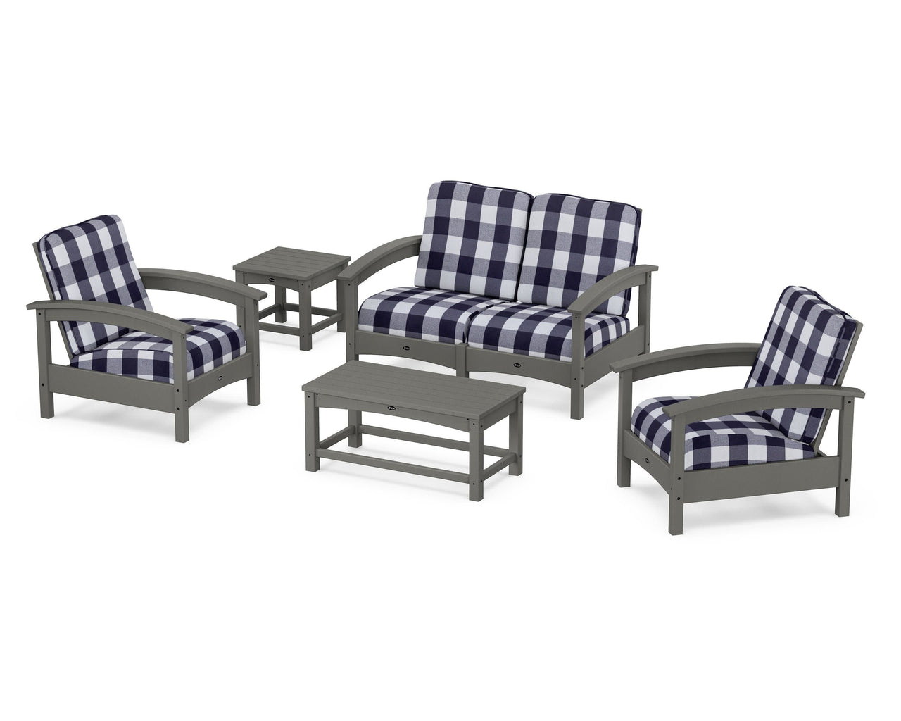 Trex Rockport Club 6-Piece Deep Seating Conversation Set