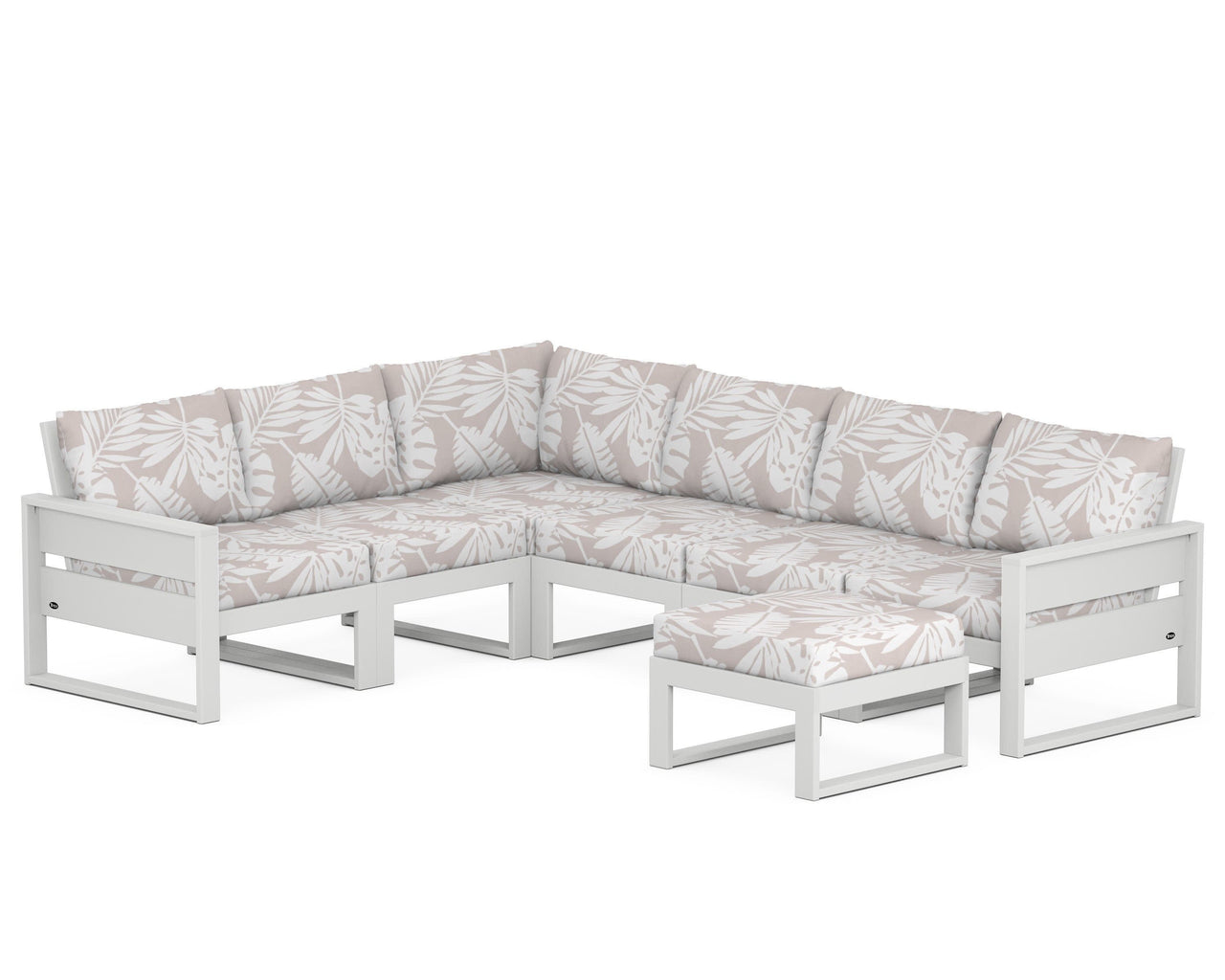Trex Eastport 6-Piece Sectional with Ottoman