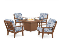 Thumbnail for Trex Cape Cod 5-Piece Deep Seating Set with Fire Pit Table