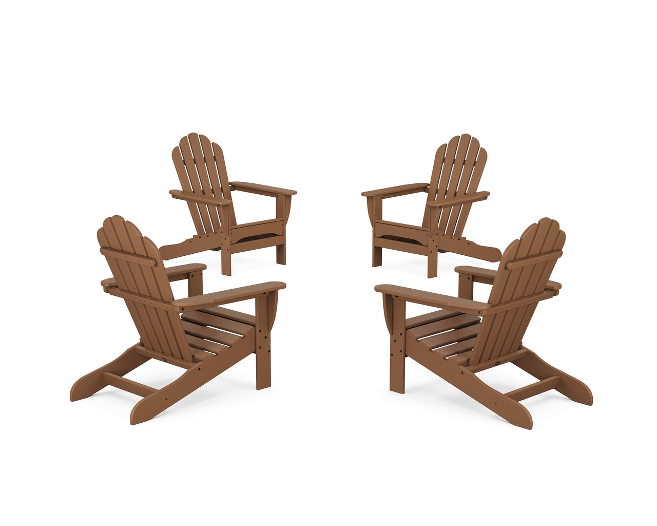 Trex 4-Piece Monterey Bay Adirondack Chair Conversation Set