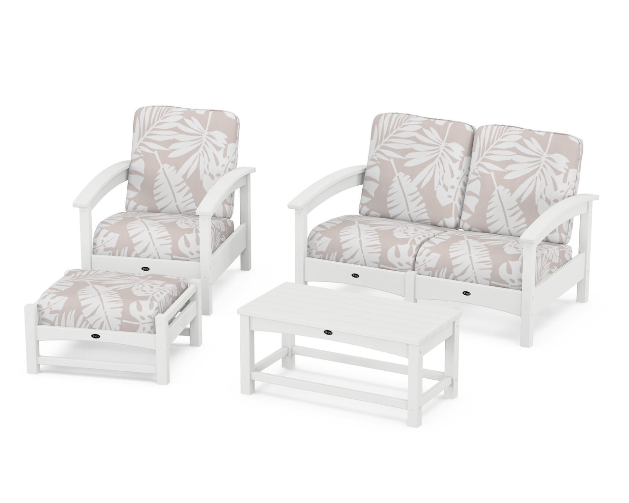Trex Rockport 4-Piece Deep Seating Conversation Group